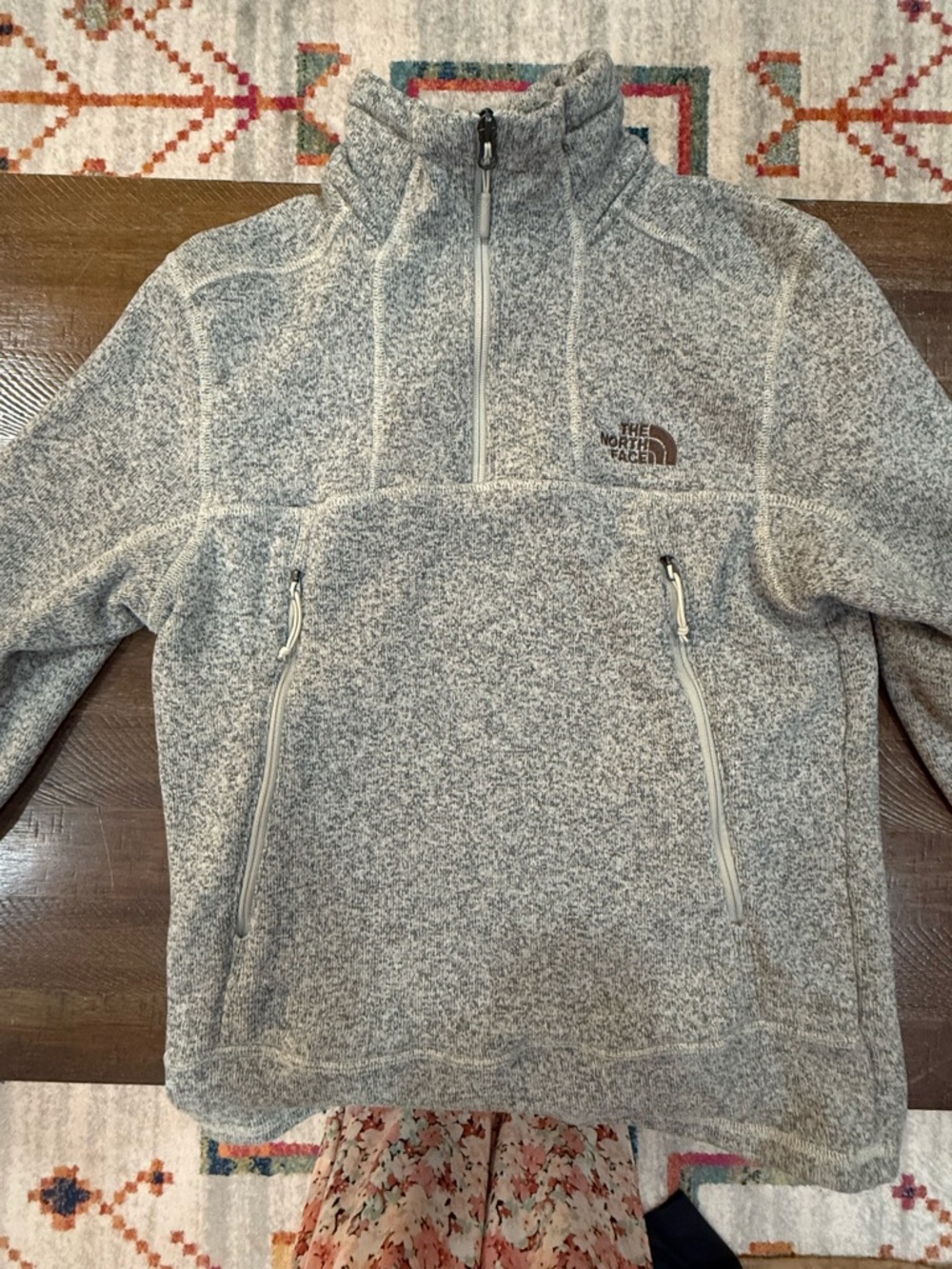 Men’s North Face Quarter-Zip Fleece Pullover - Size Medium - Picture 5 of 6